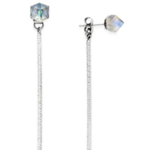 MACY'S  Silver-tone Statement Stick Bar Dangle earring - Picture 5 of 5